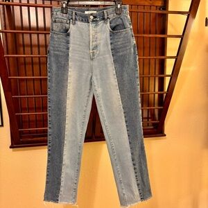 Straight Leg Jeans PacSun Two-Tone Blue